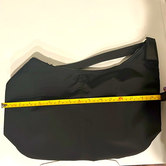RL RALPH LAUREN Black Nylon Hobo Tote Bag - Picture 13 of 14